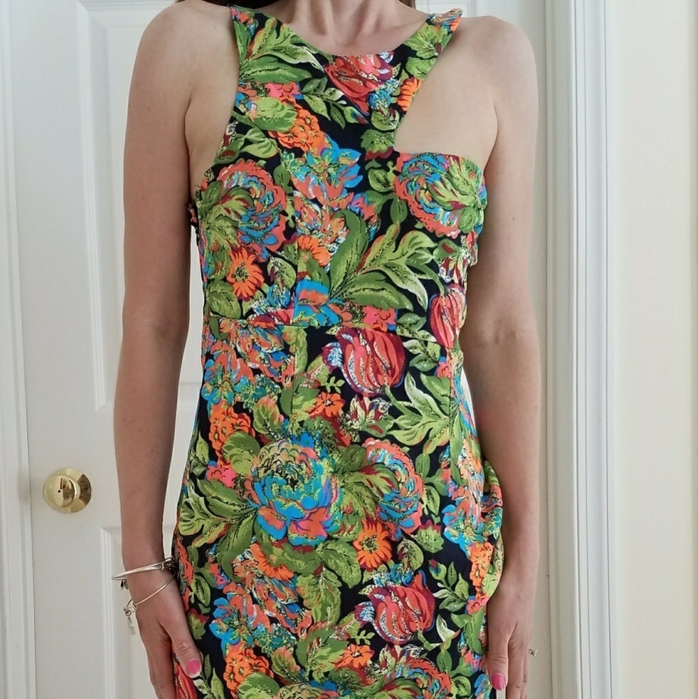 Reverse Jungle Print Dress Juniors Medium NWT